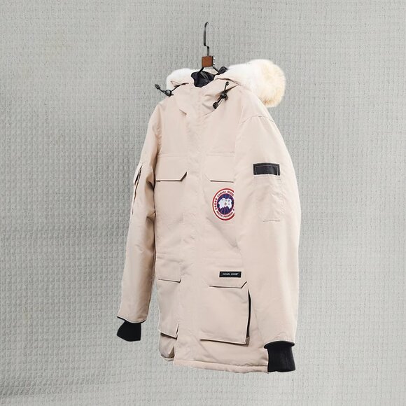 Canada Goose Expedition white Unisex Hooded Parka - Picture 4 of 7